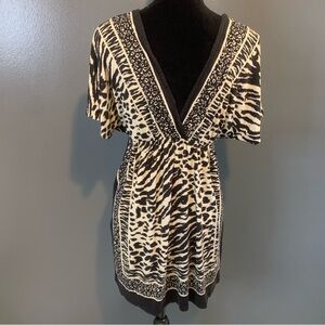 Full Tilt Black and White Patterned Dress